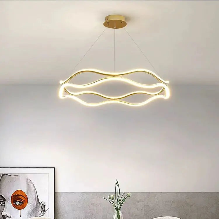 ORBIT Round LED Ring Pendant Light – Luxury Chandelier for Living Room, Bedroom & Dining Room