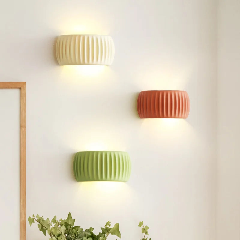 Wabi-Sabi Wandlamp van Resin – Organisch Design | Oranje, Groen of Wit | G9
