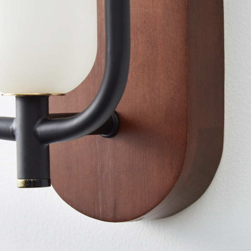 MAJESTO Houten wandlamp met acryl kap – 18W LED