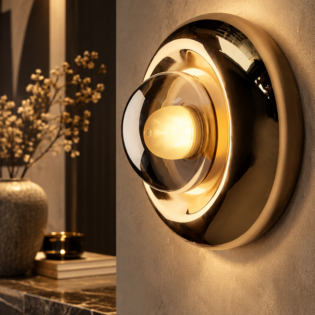 Lorén Luxe Glazen Wandlamp met LED
