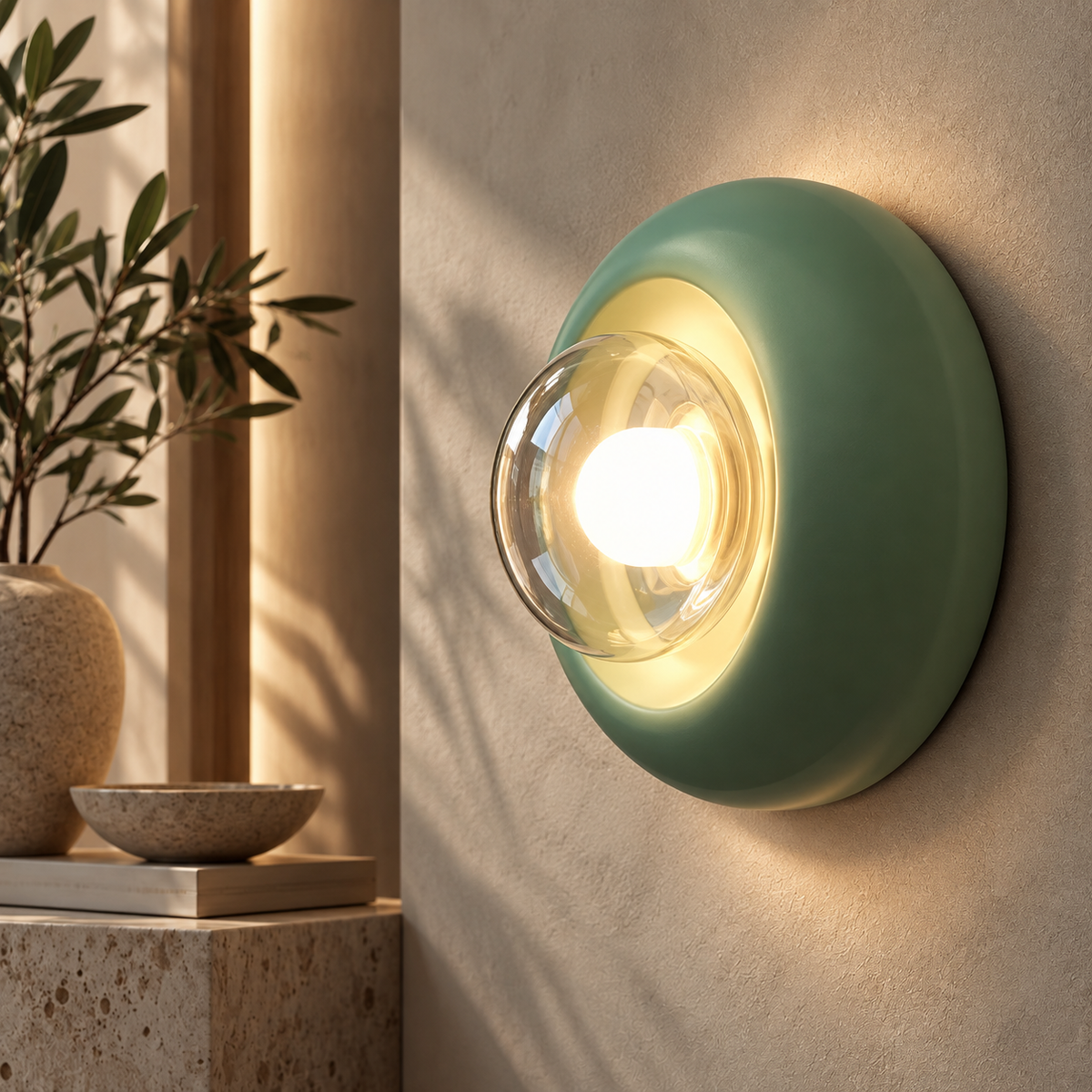 Lorén Luxe Glazen Wandlamp met LED