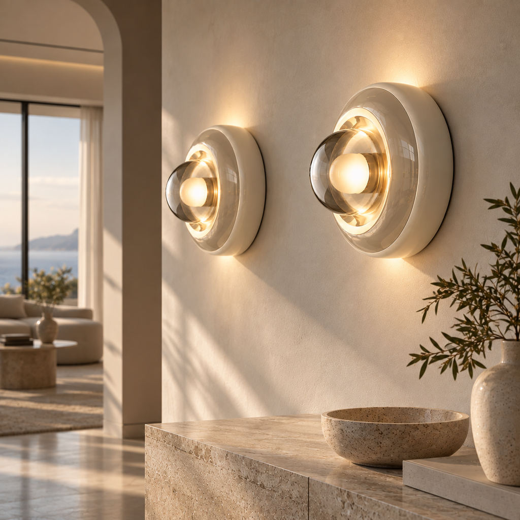 Lorén Luxe Glazen Wandlamp met LED