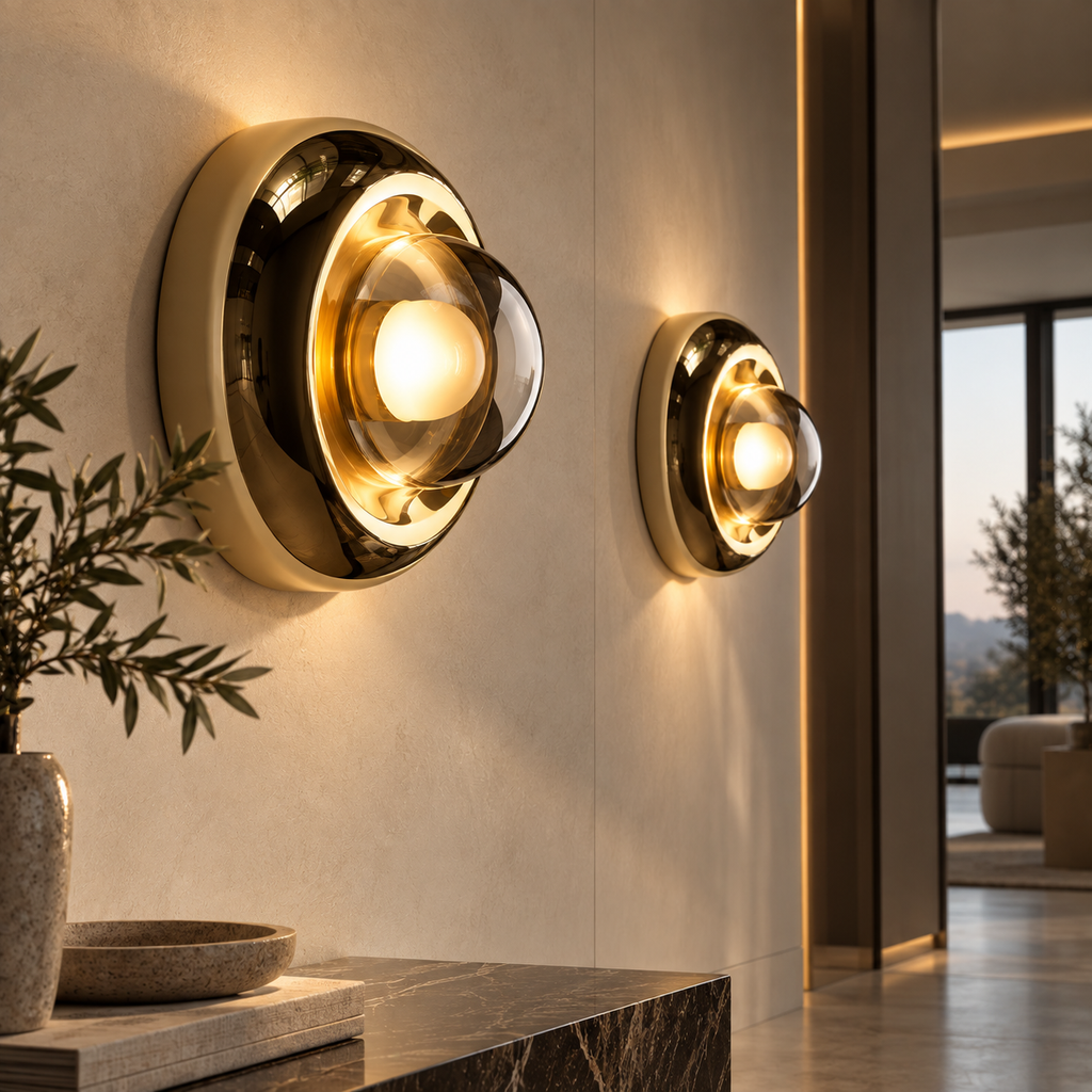 Lorén Luxe Glazen Wandlamp met LED