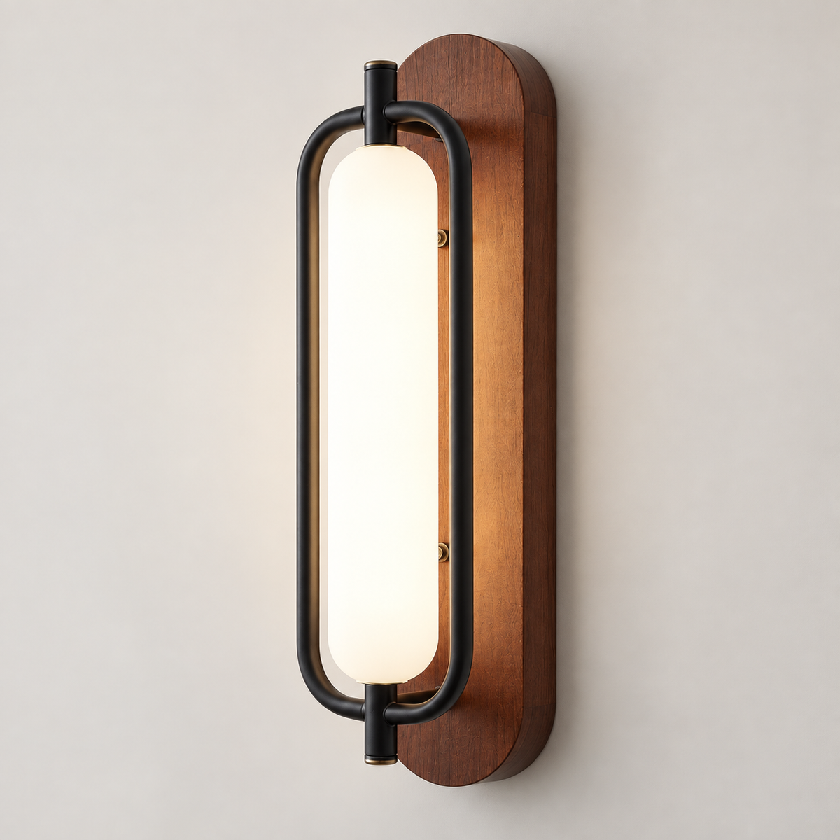 MAJESTO Houten wandlamp met acryl kap – 18W LED