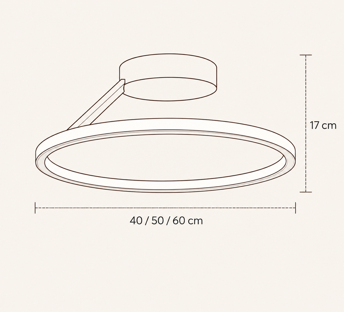 SAFORA Moderne LED plafondlamp Ring